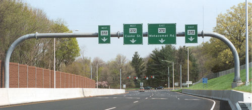 Tubular Overhead Sign Structure